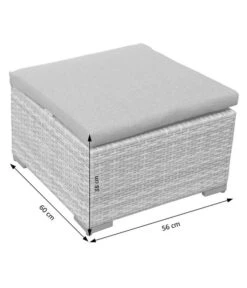 Dehner Balkonset Como, 4-teilig -Gartenmöbel 6894166 WE DE 005 BalkonSetComoSkizze