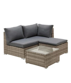 Dehner Balkonset Como, 4-teilig -Gartenmöbel 6894166 WE FS 002 BalkonsetComo