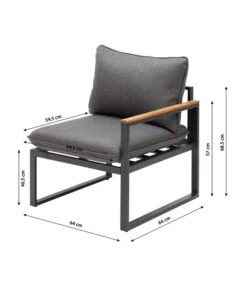 Dehner Balkonset Padua, 5-teilig -Gartenmöbel 6894174 WE BG 001 BalkongruppePadua