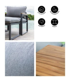 Dehner Balkonset Padua, 5-teilig -Gartenmöbel 6894174 WE IG 001 BALKONSETPADUA