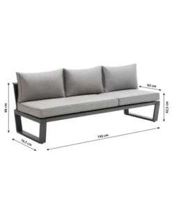 Dehner Liegenset Bellevue, 3-teilig -Gartenmöbel 6894182 WE BG 001 LiegesetBellevueNEU