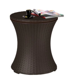 Keter Beistelltisch Pacific Cool Bar, Ca. Ø49,5/H57-82,5 Cm -Gartenmöbel 6894877 WE DE 001 pacificcoolbar
