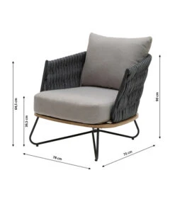 Dehner Gartenlounge Monte Carlo, 4-teilig -Gartenmöbel 6895346 WE BG 002 LoungeMonteCarlo