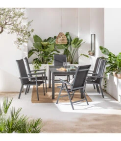 Dehner Klappsessel Cleveland, Dunkelgrau 11 Dehner Klappsessel Cleveland, Dunkelgrau -Gartenmöbel 6895379 6894133 6894141 WE MO 001 StapelstuhlClevelandGrau