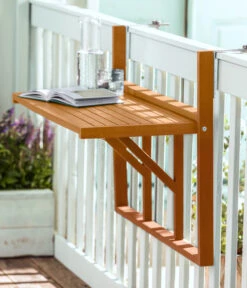 Dehner Balkonhängetisch, Ca. B90/H65/T41,7 Cm -Gartenmöbel 6897748 WE MO 001 DehnerBalkonklapptischStavanger