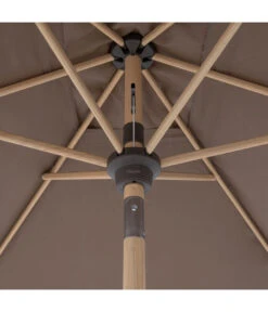 Doppler Sonnenschirm Aluwood Ultra, Rechteckig, Ca. B210/T140 Cm -Gartenmöbel 6910426 WE DE 003 AluWoodAutoTiltUltra210x140Greige