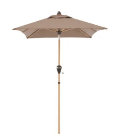 Doppler Sonnenschirm Aluwood Ultra, Rechteckig, Ca. B210/T140 Cm -Gartenmöbel 6910426 WE FS 003 AluWoodAutoTiltUltra210x140Greige