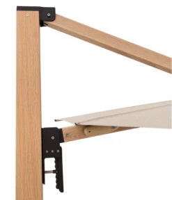 Doppler Pendelschirm Aluwood XL, Rechteckig, Ca. B400/T300 Cm -Gartenmöbel 6910533 WE DE 001 PendelschirmAluWoodXL400x300Esche