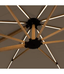 Doppler Pendelschirm Aluwood XL, Rechteckig, Ca. B400/T300 Cm -Gartenmöbel 6910533 WE DE 006 PendelschirmAluWoodXL400x300Esche