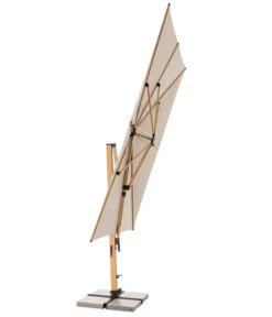 Doppler Pendelschirm Aluwood XL, Rechteckig, Ca. B400/T300 Cm -Gartenmöbel 6910533 WE FS 005 PendelschirmAluWoodXL400x300Esche