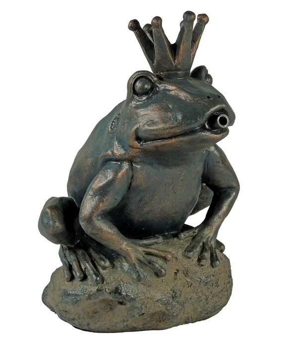 Ubbink Polyresin-Wasserspeier Froschkönigin, Ca. B19/H27/T20 Cm 3 Ubbink Polyresin-Wasserspeier Froschkönigin, Ca. B19/H27/T20 Cm