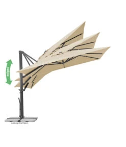 Schneider Ampelschirm Rhodos Smart, Quadratisch, Ca. B300/T300 Cm -Gartenmöbel 6953384 6953434 WE IG 003 SchneiderAmpelschirmRhodosSmart