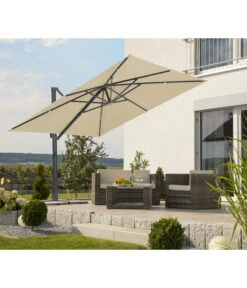 Schneider Ampelschirm Rhodos Smart, Quadratisch, Ca. B300/T300 Cm -Gartenmöbel 6953384 WE MO 001 SchneiderAmpelschirmRhodosSmartnatur