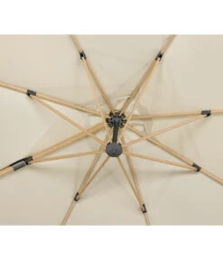 Schneider Ampelschirm Rhodos Twist Woody, Quadratisch, Ca. B300/T300 Cm -Gartenmöbel 6953467 WE DE 001 SchneiderAmpelschirmRhodosTwistWoodynatur