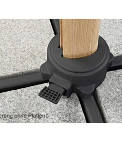 Schneider Ampelschirm Rhodos Twist Woody, Quadratisch, Ca. B300/T300 Cm -Gartenmöbel 6953467 WE DE 005 SchneiderAmpelschirmRhodosTwistWoodynatur