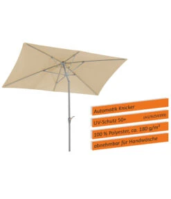 Schneider Sonnenschirm Porto, Rechteckig, Ca. B300/T200 Cm -Gartenmöbel 6953582 WE IG 001 SchneiderSonnenschirmPorto300x200natur