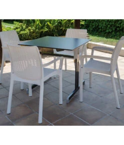 ALCO Gartentisch Gastro -Gartenmöbel 6986483 WE MO 004 Gastrotisch80x80Anthrazit