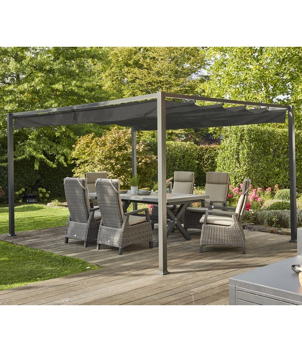 Siena Garden Sonnendach Sky, Anthrazit, Ca. B400/T300 Cm 6 Siena Garden Sonnendach Sky, Anthrazit, Ca. B400/T300 Cm – Bild 4