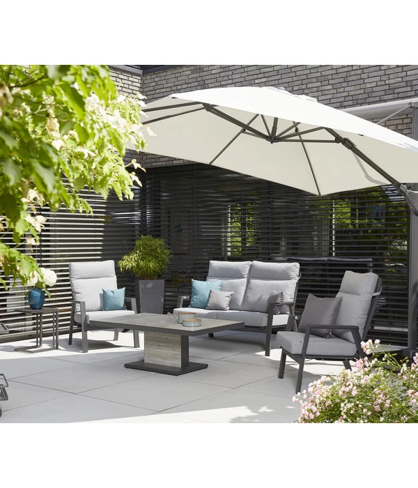 Siena Garden Ampelschirm Sunset N+, Quadratisch, Ca. B300/T300 Cm 8 Siena Garden Ampelschirm Sunset N+, Quadratisch, Ca. B300/T300 Cm – Bild 6