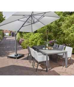 Siena Garden Ampelschirm Sunset N+, Rechteckig, Ca. B350/T260 Cm -Gartenmöbel 6988117 WE MO 001 SienaGardenAmpelschirmSunSetN350x260cmGrau